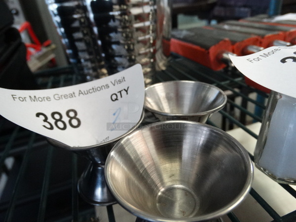 3 Metal Shot Measuring Jiggers. 2.75x2.75x2. 3 Times Your Bid! - Image 3 of 3
