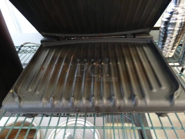 Red Countertop George Foreman Lean Fat Grilling Machine Panini Press. 14x14.5x5.5. Tested and Working! - Image 5 of 6