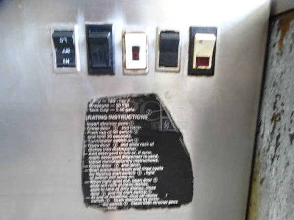 NICE! Jackson Stainless Steel Commercial Undercounter Dishwasher. 24x26x35 - Image 8 of 10