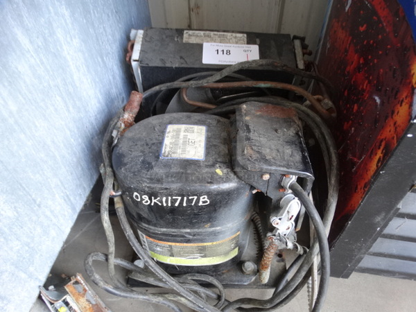 Copeland Model RS64C1E-IAV-101 Commercial Compressor. 208/230 Volts, 1 Phase. 12x17x14 - Image 1 of 4