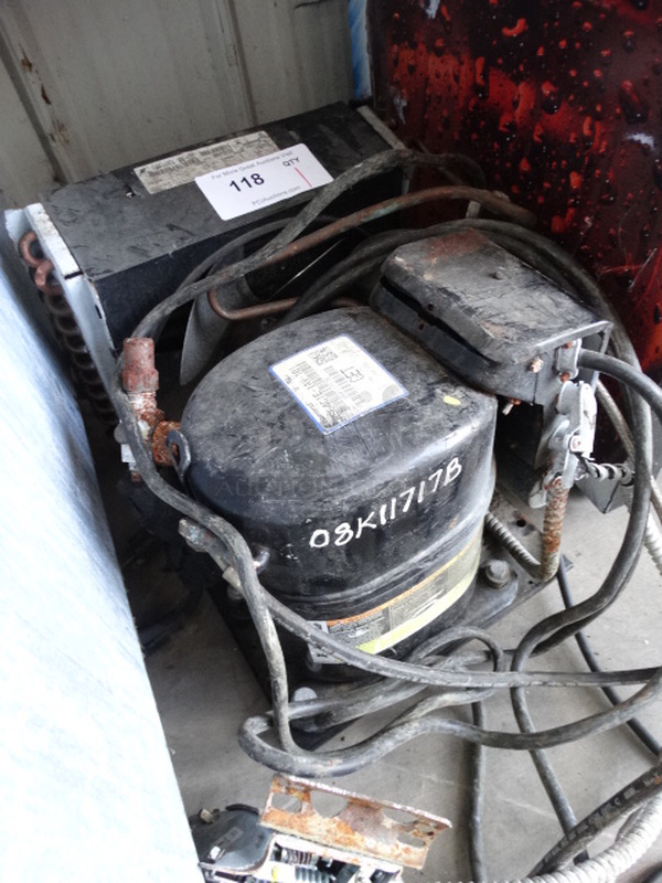 Copeland Model RS64C1E-IAV-101 Commercial Compressor. 208/230 Volts, 1 Phase. 12x17x14 - Image 3 of 4