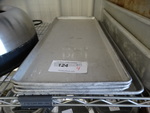 4 Metal Pans. 10.5x24x4, 12.5x24x1. 4 Times Your Bid!