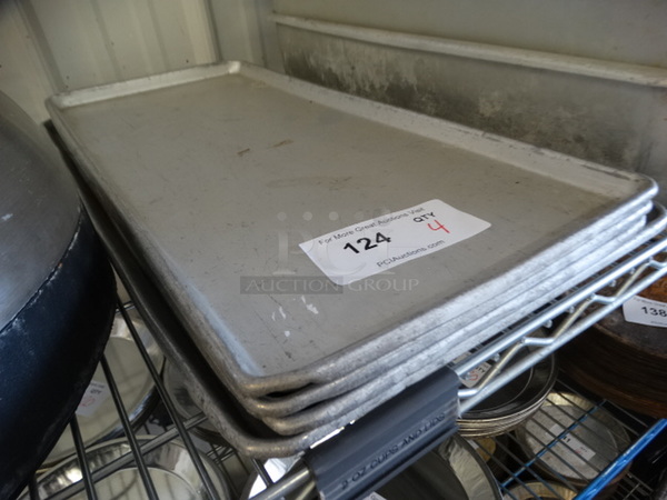 4 Metal Pans. 10.5x24x4, 12.5x24x1. 4 Times Your Bid! - Image 2 of 3