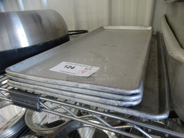 4 Metal Pans. 10.5x24x4, 12.5x24x1. 4 Times Your Bid! - Image 3 of 3