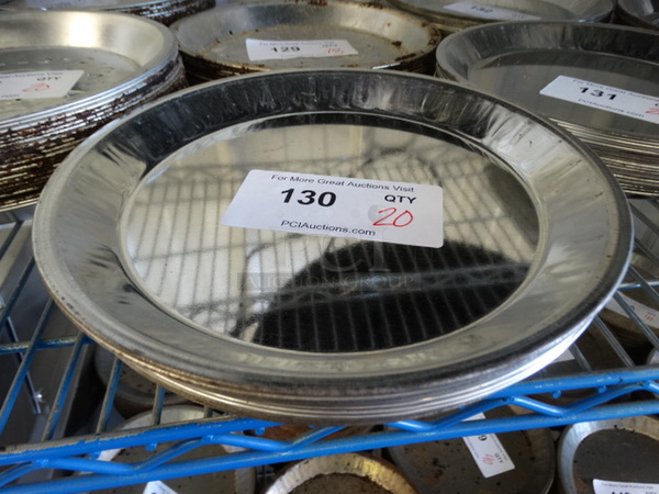 20 Metal Round Pans. 10x10x1. 20 Times Your Bid!