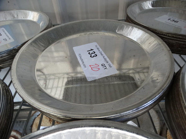 20 Metal Round Pans. 10x10x1. 20 Times Your Bid!