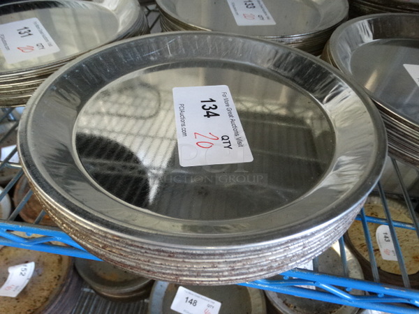 20 Metal Round Pans. 10x10x1. 20 Times Your Bid! - Image 2 of 3