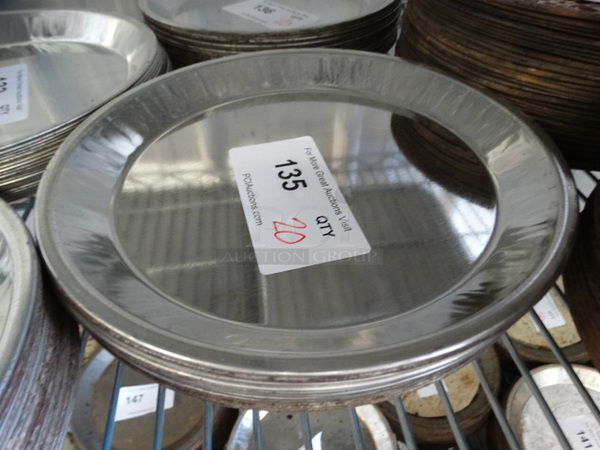 20 Metal Round Pans. 10x10x1. 20 Times Your Bid!