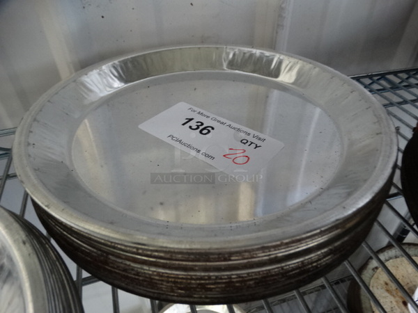 20 Metal Round Pans. 10x10x1. 20 Times Your Bid! - Image 1 of 3