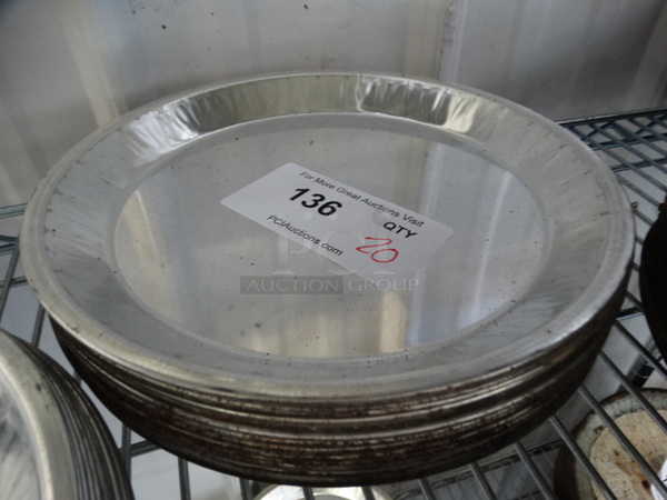 20 Metal Round Pans. 10x10x1. 20 Times Your Bid!