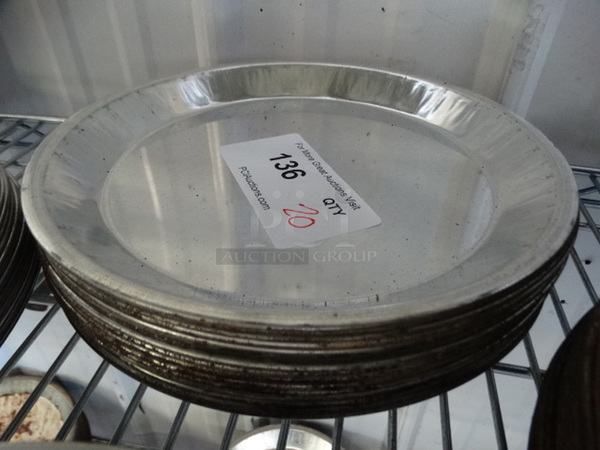 20 Metal Round Pans. 10x10x1. 20 Times Your Bid! - Image 2 of 3