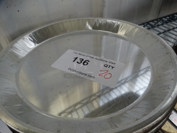 20 Metal Round Pans. 10x10x1. 20 Times Your Bid! - Image 3 of 3