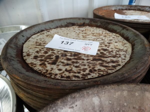 40 Metal Round Pans. 10x10x1. 40 Times Your Bid! - Image 3 of 3
