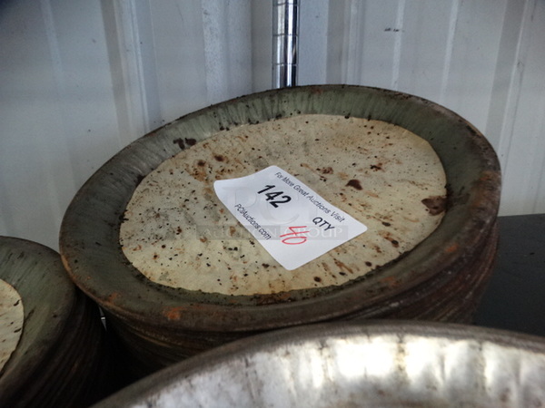 40 Metal Round Pans. 10x10x1. 40 Times Your Bid! - Image 2 of 3