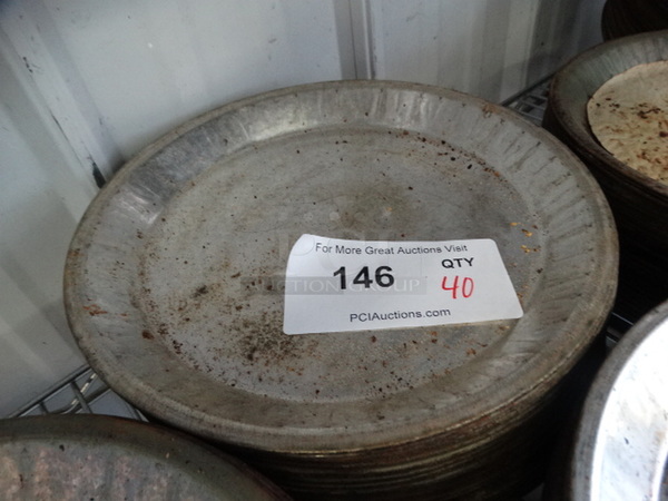 40 Metal Round Pans. 10x10x1. 40 Times Your Bid! - Image 2 of 2