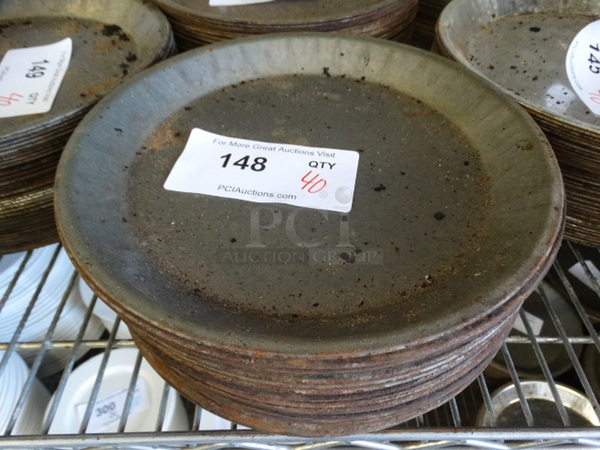 40 Metal Round Pans. 10x10x1. 40 Times Your Bid!