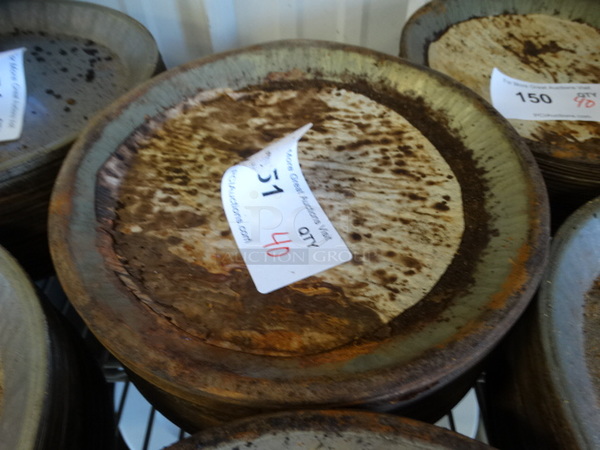 40 Metal Round Pans. 10x10x1. 40 Times Your Bid!