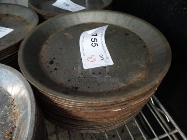 40 Metal Round Pans. 10x10x1. 40 Times Your Bid!