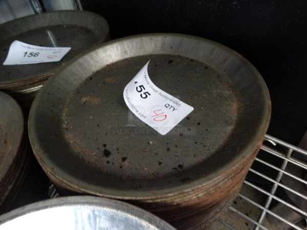 40 Metal Round Pans. 10x10x1. 40 Times Your Bid! - Image 2 of 2