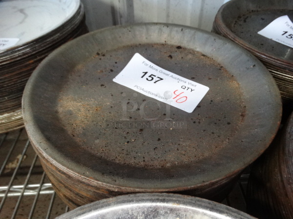 40 Metal Round Pans. 10x10x1. 40 Times Your Bid!