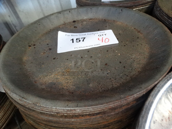40 Metal Round Pans. 10x10x1. 40 Times Your Bid! - Image 2 of 2