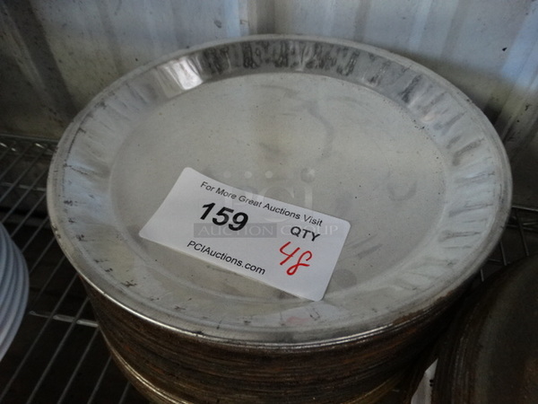 48 Metal Round Pans. 10x10x1. 48 Times Your Bid! - Image 2 of 3