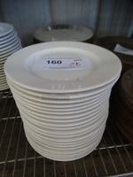 20 White Ceramic Plates. 7.5x7.5x1. 20 Times Your Bid!