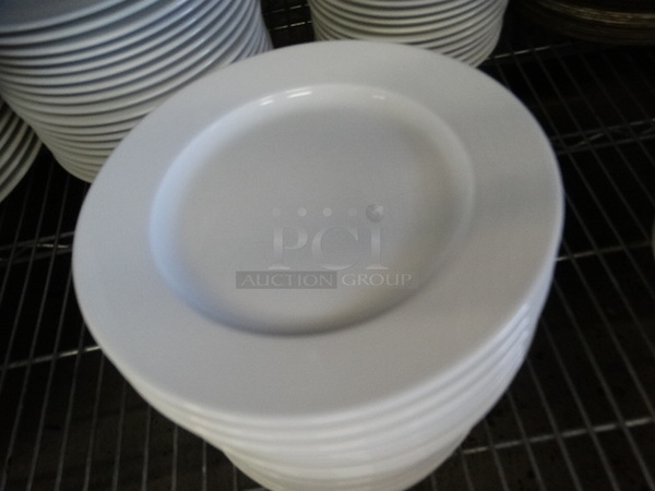 20 White Ceramic Plates. 7.5x7.5x1. 20 Times Your Bid! - Image 3 of 5
