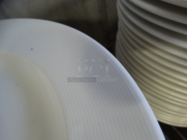 18 White Ceramic Plates. 9.5x9.5x1. 18 Times Your Bid! - Image 3 of 4