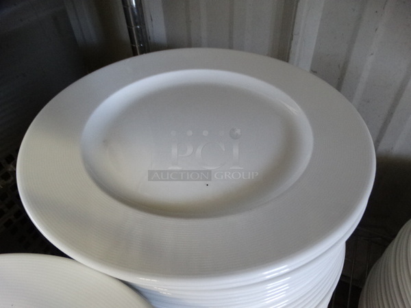 30 White Ceramic Plates. 11x11x1. 30 Times Your Bid! - Image 2 of 4