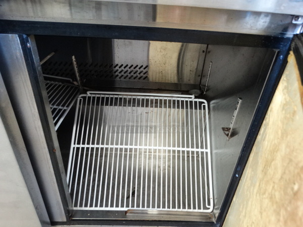 GREAT! 2015 Atosa Model MSF8302 Stainless Steel Commercial Sandwich Salad Prep Table Bain Marie Mega Top on Commercial Casters. 115 Volts, 1 Phase. 48.5x30x45. Tested and Working! - Image 6 of 8