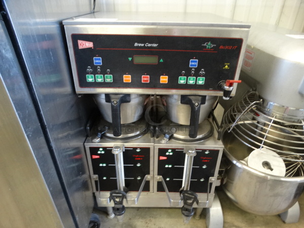 NICE! Curtis Model BC-202IT Stainless Steel Commercial Countertop Dual Coffee Machine w/ 2 Metal Brew Baskets and 2 Coffee Servers. 120/240 Volts, 1 Phase. 18x21x32 - Image 2 of 9