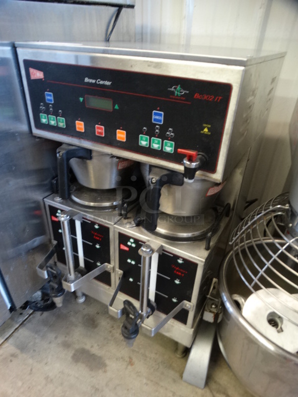 NICE! Curtis Model BC-202IT Stainless Steel Commercial Countertop Dual Coffee Machine w/ 2 Metal Brew Baskets and 2 Coffee Servers. 120/240 Volts, 1 Phase. 18x21x32 - Image 3 of 9