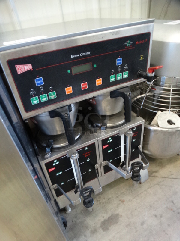 NICE! Curtis Model BC-202IT Stainless Steel Commercial Countertop Dual Coffee Machine w/ 2 Metal Brew Baskets and 2 Coffee Servers. 120/240 Volts, 1 Phase. 18x21x32 - Image 4 of 9