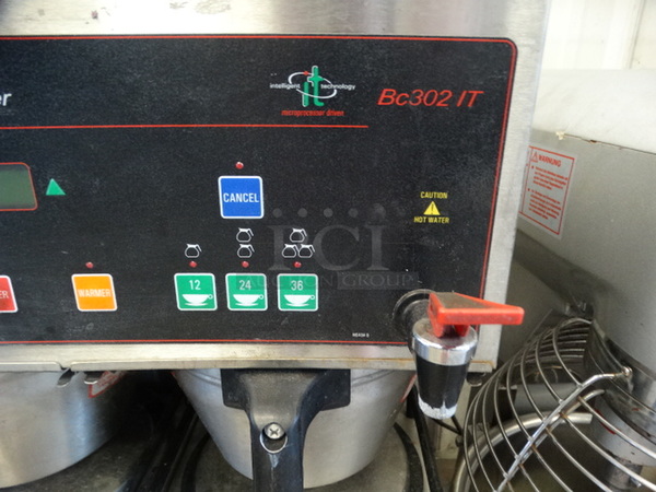 NICE! Curtis Model BC-202IT Stainless Steel Commercial Countertop Dual Coffee Machine w/ 2 Metal Brew Baskets and 2 Coffee Servers. 120/240 Volts, 1 Phase. 18x21x32 - Image 6 of 9