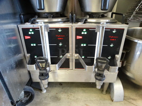 NICE! Curtis Model BC-202IT Stainless Steel Commercial Countertop Dual Coffee Machine w/ 2 Metal Brew Baskets and 2 Coffee Servers. 120/240 Volts, 1 Phase. 18x21x32 - Image 7 of 9