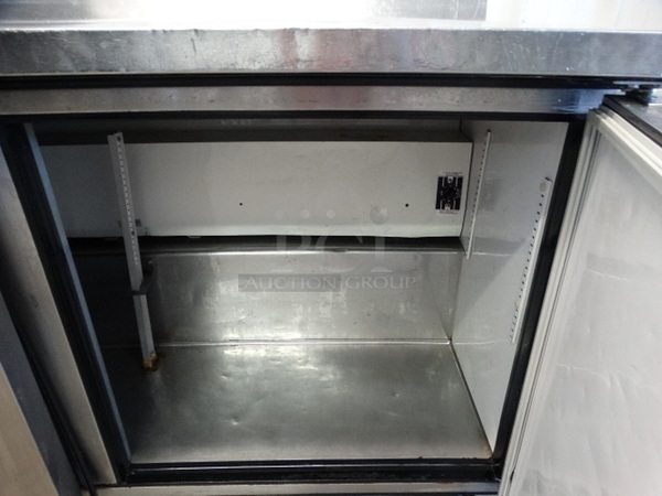 GREAT! 2008 True Model TWT-60 Stainless Steel Commercial Work Top 2 Door Cooler on Commercial Casters. 115 Volts, 1 Phase. 60x30x40. Tested and Working! - Image 7 of 7