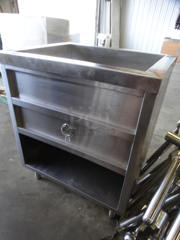 NICE! Stainless Steel Commercial Steam Table w/ Undershelf. 30x24x36. Cannot Test Due To Cut Cord - Image 2 of 6