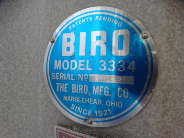 AWESOME! Biro Model 3334 Metal Commercial Floor Style Meat Saw. 37.5x35x69 - Image 6 of 8
