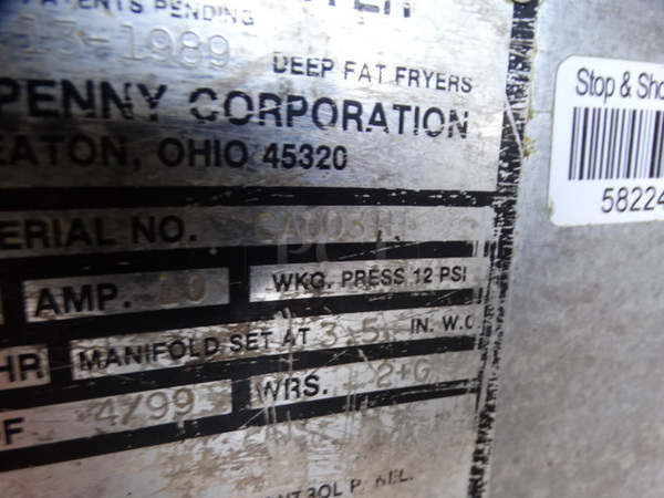 FANTASTIC! Henny Penny Model 600 Stainless Steel Commercial Floor Style Natural Gas Powered Pressure Fryer. 18x40x45 - Image 9 of 9