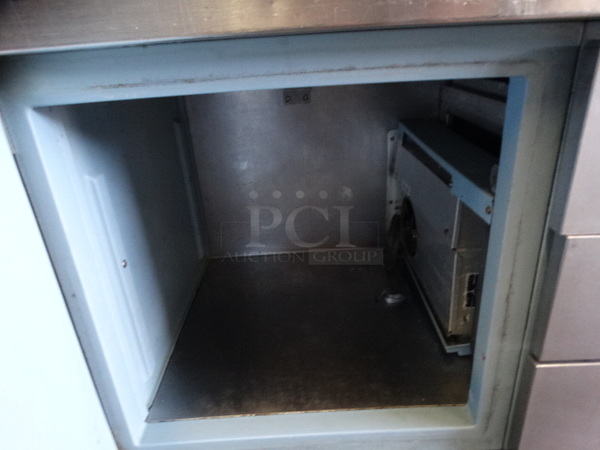 GREAT! Delfield Stainless Steel Commercial Pizza Prep Table w/ 2 Lids, Door and 3 Drawers. 72x32x42. Cannot Test Due To Plug Style  - Image 5 of 8
