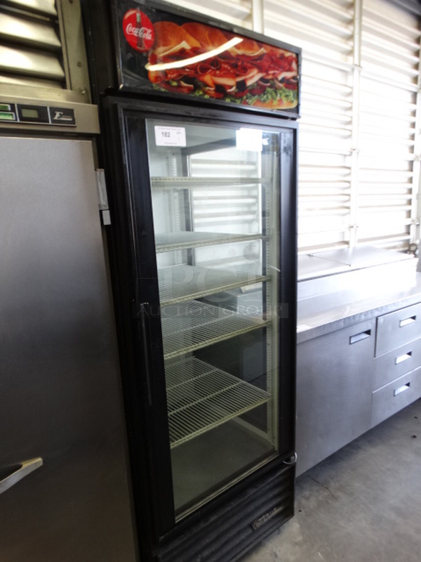 NICE! 2008 True Model GEM-26 Commercial Single Door Reach In Cooler Merchandiser. 115 Volts, 1 Phase. 30x30x79. Tested and Working! - Image 2 of 5