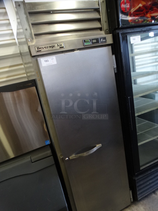NICE! Beverage Air Model ER24-1AS E Series Stainless Steel Commercial Single Door Reach In Cooler. 115 Volts, 1 Phase. 26x32x79. Tested and Working! - Image 2 of 6