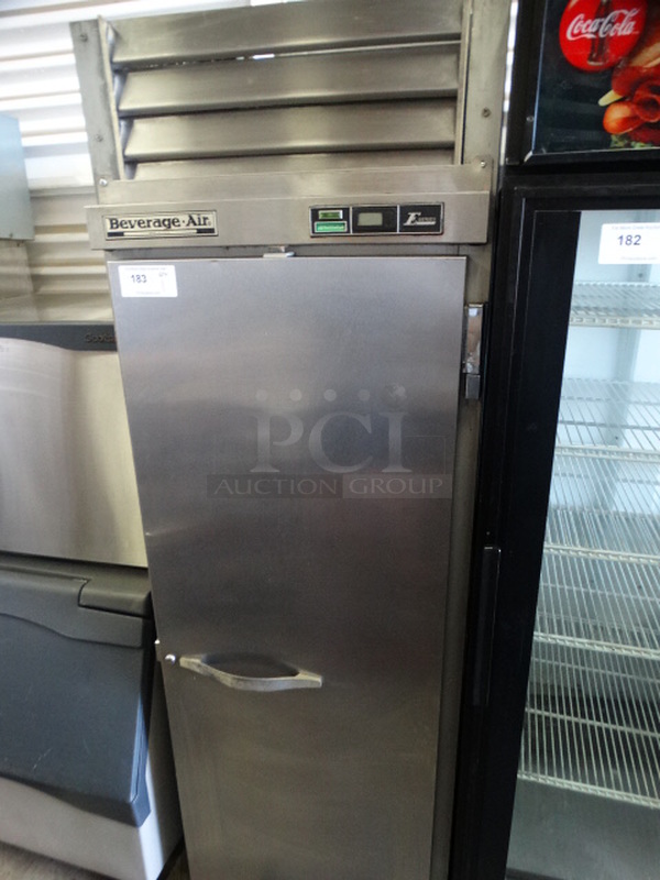 NICE! Beverage Air Model ER24-1AS E Series Stainless Steel Commercial Single Door Reach In Cooler. 115 Volts, 1 Phase. 26x32x79. Tested and Working! - Image 3 of 6