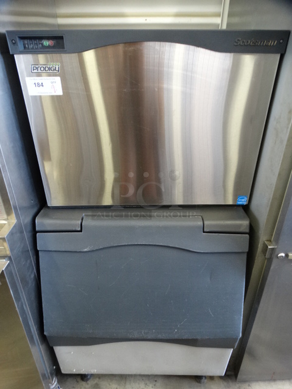 2 AWESOME! Items; Scotsman Prodigy Model C0330SA-1C Stainless Steel Commercial Ice Machine Head on Stainless Steel Ice Bin. 31x33x60. 31x33x60. 2 Times Your Bid! Makes One Unit - Image 1 of 7
