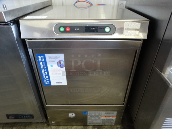 WOW! Hobart Model LXIH Stainless Steel Commercial Undercounter Dishwasher. 120/208-240 Volts, 1 Phase. 24x26x34