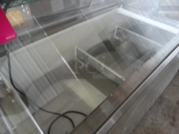 NICE! Stainless Steel Commercial Floor Style Ice Cream Dipping Cabinet. 89.5x30x57. Tested and Working! - Image 3 of 5