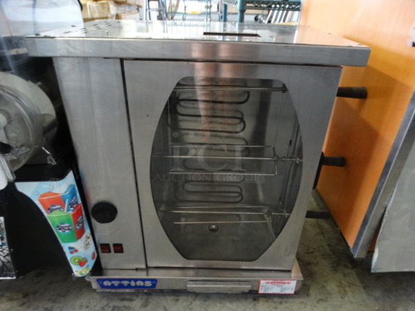 WOW! Attias Stainless Steel Commercial 3 Spit Rotisserie Oven. 26x15x26. Cannot Test Due To Cut Cord