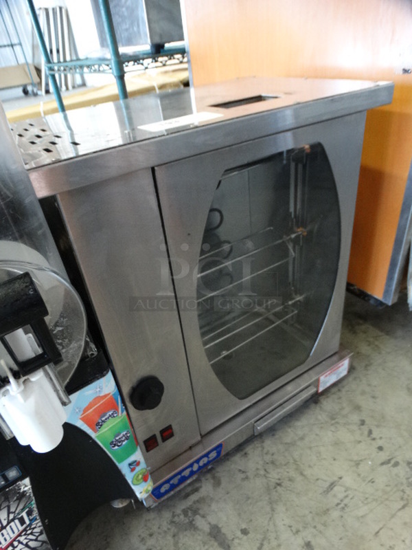 WOW! Attias Stainless Steel Commercial 3 Spit Rotisserie Oven. 26x15x26. Cannot Test Due To Cut Cord - Image 3 of 6