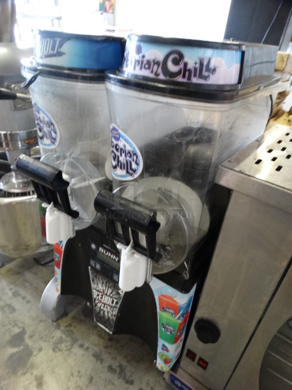 GREAT! Bunn Stainless Steel Commercial Countertop 2 Hopper Slushie Machine. 16x22x32 - Image 2 of 8